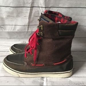 Sperry Topsiders Brown Boot Sneaker Size 9